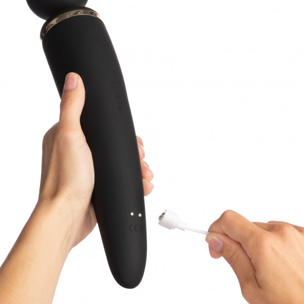 Satisfyer Wand-er Woman Vibrator product held in hand 51