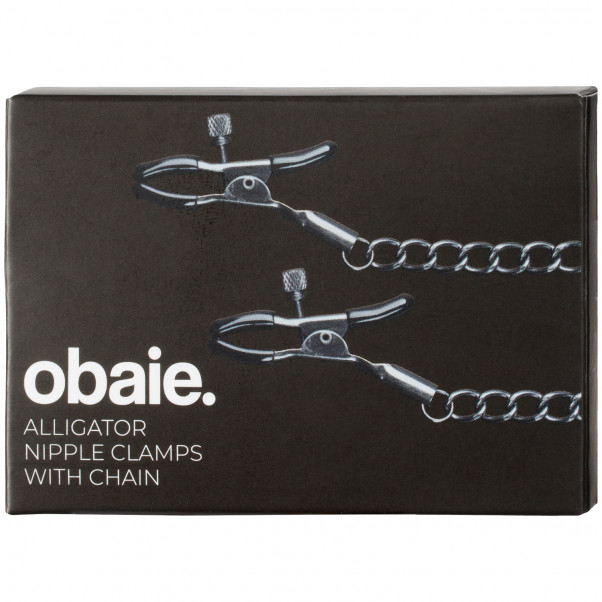 Obaie Alligator Nipple Clamps with Chain  100