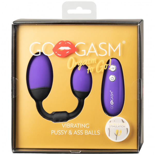 GoGasm Pussy and Ass Balls Remote Controlled Vibrator  100