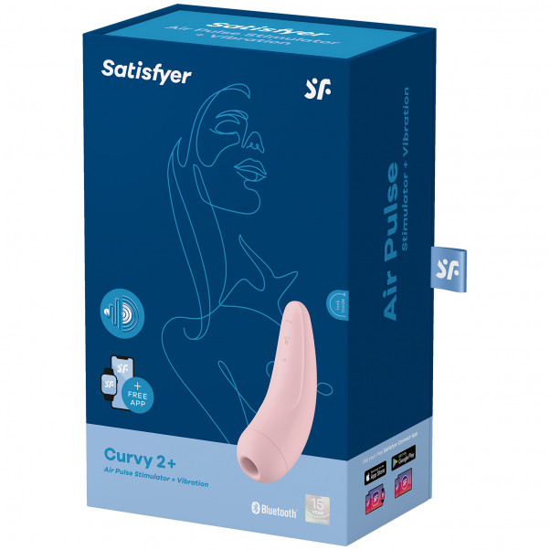 Satisfyer Curvy 2+ App-Controlled Clitoral Stimulator product packaging image 100