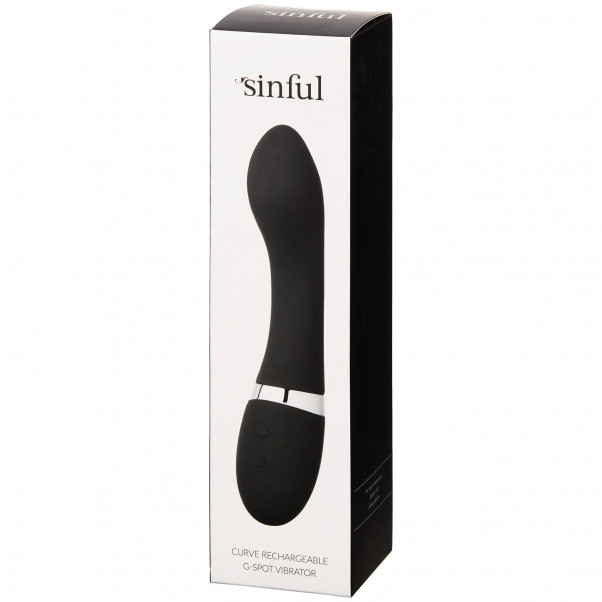 Sinful Curve Rechargeable G-spot Vibrator product packaging image 90