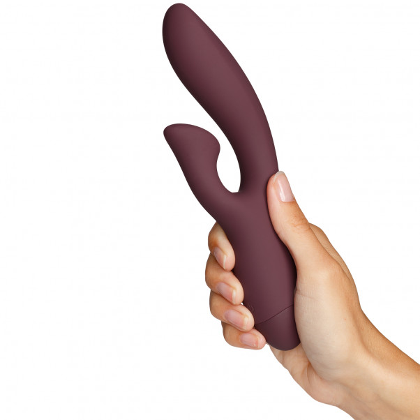 Amaysin Curvy Rechargeable Rabbit Vibrator product held in hand 50