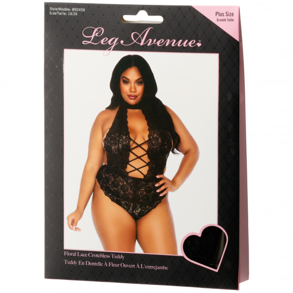 Leg Avenue Bundløs Blonde Teddy Plus Size  100