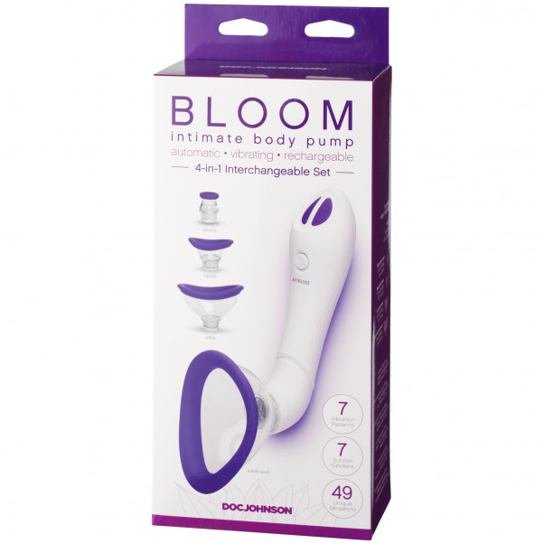 Doc Johnson Bloom Rechargeable Intimate Body Pump Set product packaging image 90