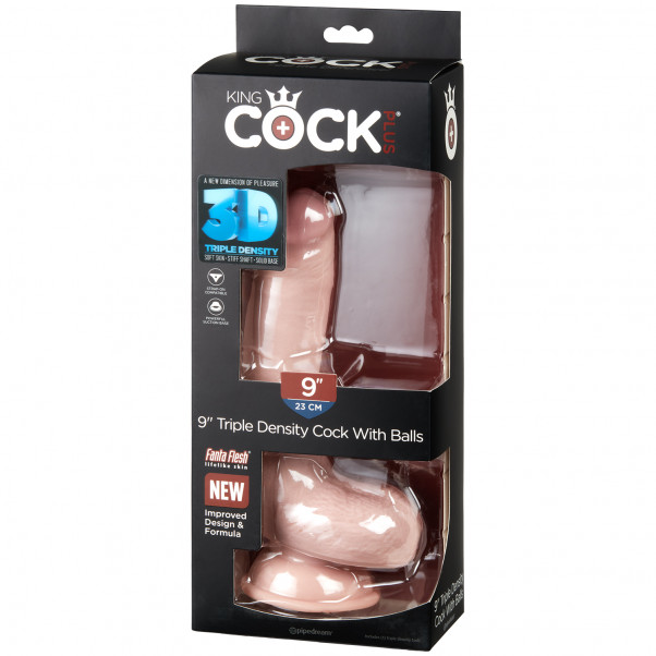 King Cock Plus Triple Density Dildo with Balls 24.1 cm  90