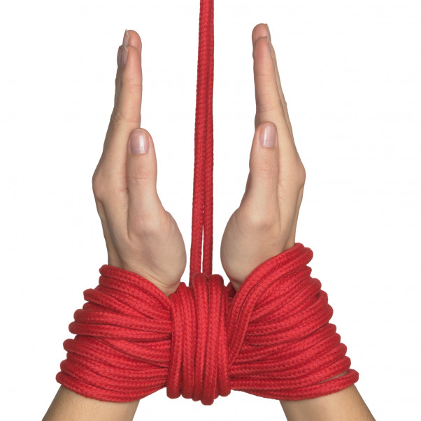Baseks Red Bondage Rope 10 m product held in hand 50