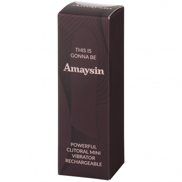 Amaysin Powerful Rechargeable Clitoral Mini Vibrator product packaging image 90