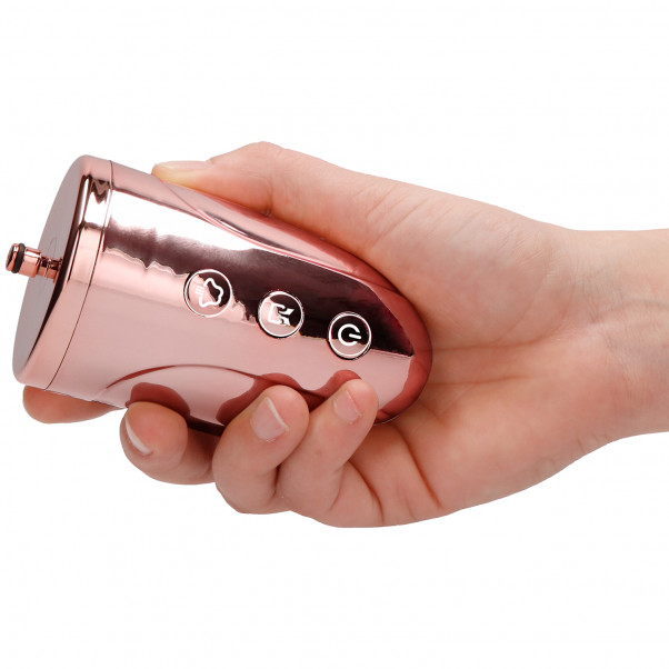 Inmi Shegasm Intense 2-in-1 Clitoral Stimulator product held in hand 3