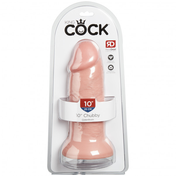 King Cock Plus Dual Density Fat Cock Dildo with Balls 25 cm product packaging image 90