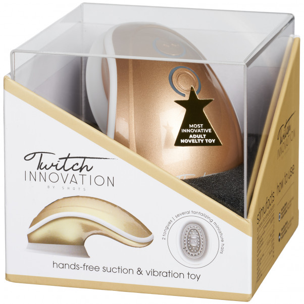Shots Twitch Hands-Free Vibrating Clitoral Stimulator product packaging image 90