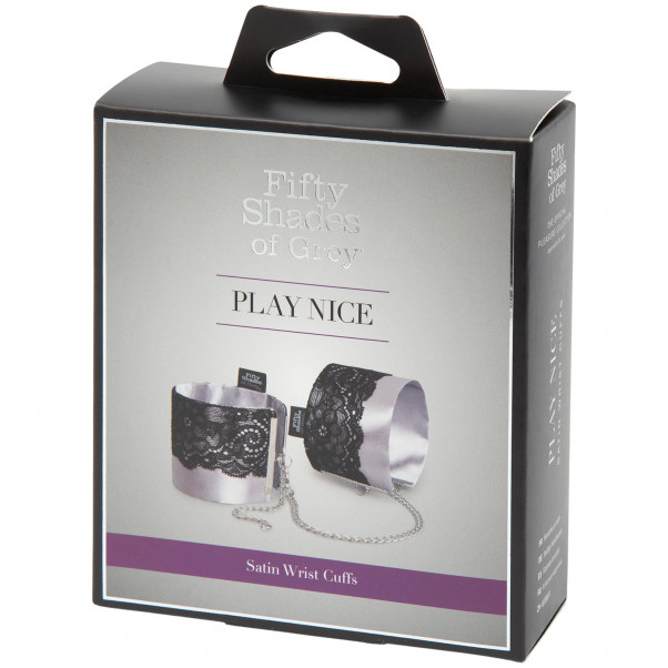 Fifty Shades Of Grey Play Nice Satin Wrist Cuffs product packaging image 90