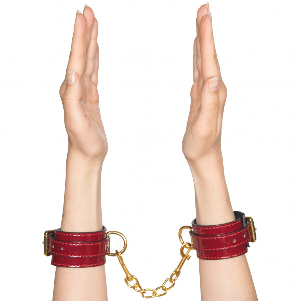 Bound to Please Red Wrist Cuffs 50
