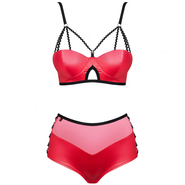 Obsessive Leatheria Red Bra Set Product picture 1