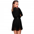 Noir Handmade Chiffon Mini Dress with Choker  2