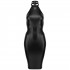Noir Handmade Power Wetlook Pencil Dress  3