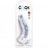 King Cock Clear Dildo med Kugler 20 cm  100