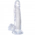 King Cock Plus Dual Density Fat Cock Dildo with Balls 25 cm  1