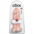 King Cock Plus Dual Density Fat Cock Dildo with Balls 25 cm product packaging image 90