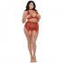 Dreamgirl Plus Size 4-piece Lace Set Product model 1