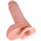 King Cock Realistic Dildo with Scrotum 20 cm
