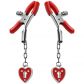 Master Series Captive Heart Nipple Clamps  1