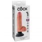 King Cock Realistic Vibrating Dildo with Scrotum 20 cm