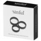 Sinful Premium Silicone Cock Ring Set of 3  6