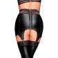 Noir Handmade Power Wetlook Suspender Belt  2
