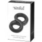 Sinful Infinity Stretchy Silicone Double Cock Ring