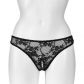 Nortie Siv Crotchless Lace G-String  4