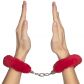 Baseks Plush Handcuffs product held in hand 50