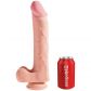 King Cock Plus Dual Density Fat Cock Dildo with Balls 25 cm product image 4