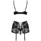 Obsessive Peonesia Black Bra Set Product picture 2